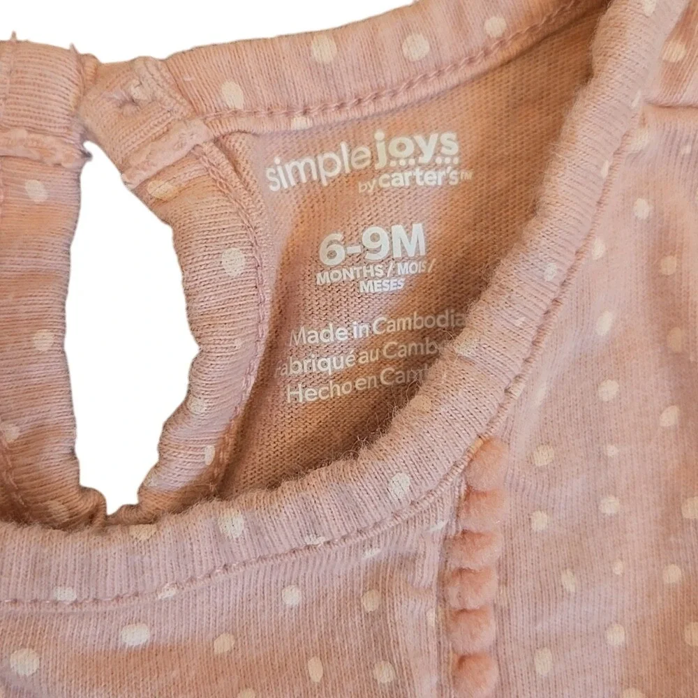 Infant Girls Pink Clothing Bundle 6-9‎ Months 100% Cotton Carters H&M Honest